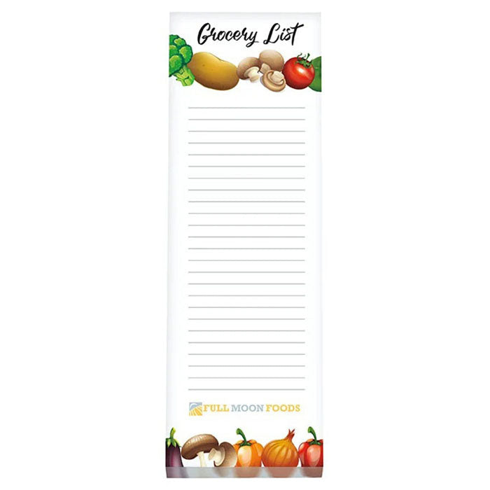 Souvenir White 3" x 9" Scratch Pad with Magnet, 25 Sheet