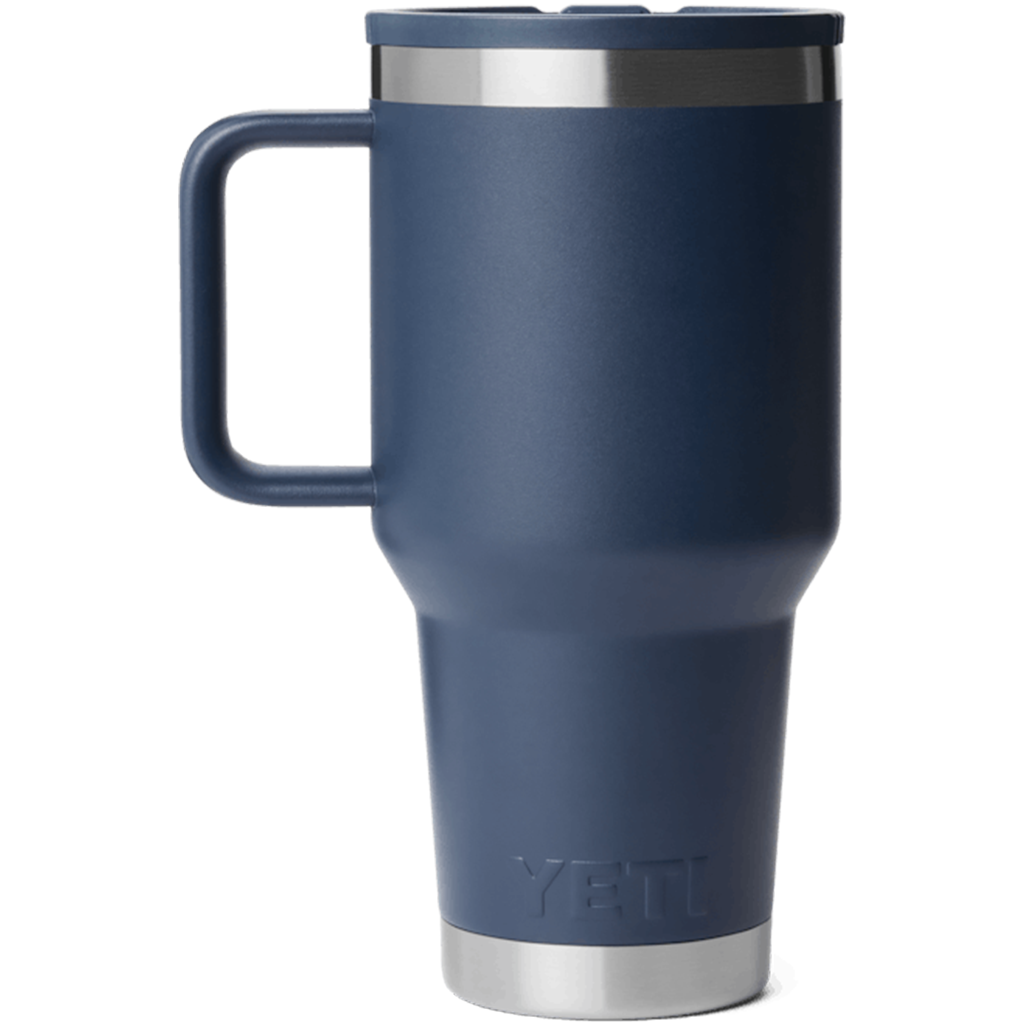 YETI Navy Rambler 30 oz Travel Straw Mug with Color-Matched Straw Lid