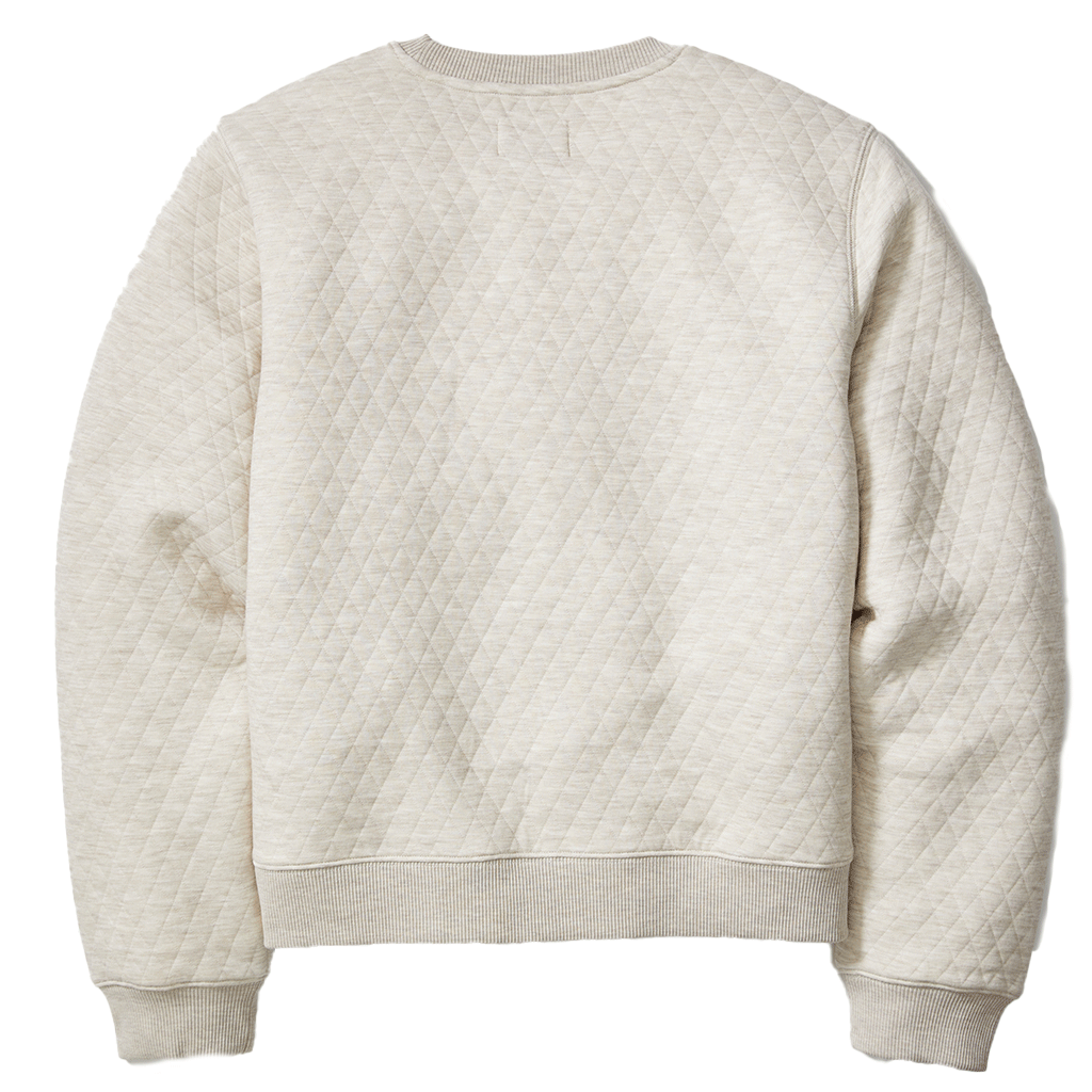 Marine Layer Women's Oat Corbet Quilted Crewneck
