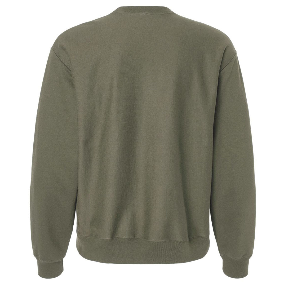 Hanes Unisex Fatigue Green Beefy Sweats Premium Heavyweight Crewneck Sweatshirt