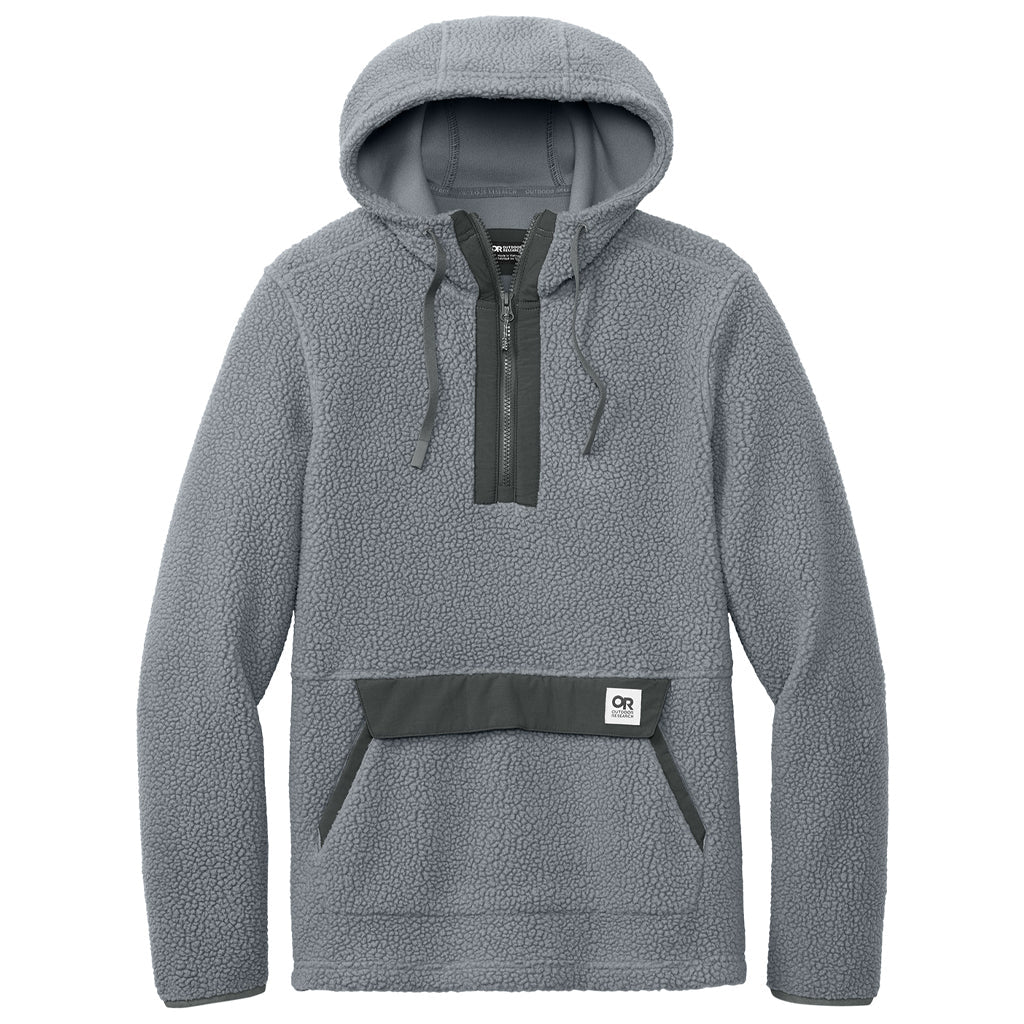 Outdoor Research Men's Grey Packwood Fleece Pullover Hoodie