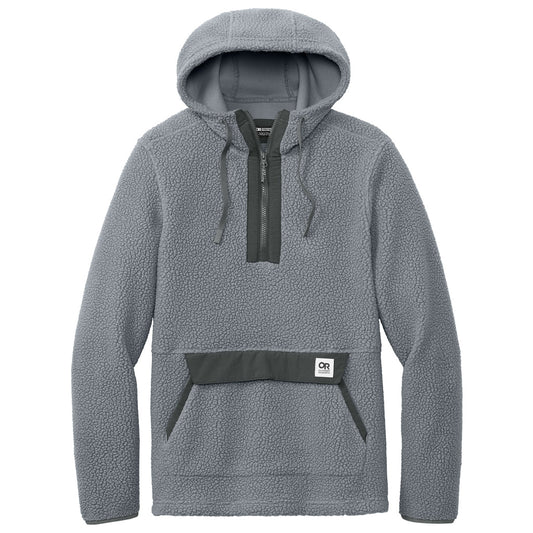 Outdoor Research Men's Grey Packwood Fleece Pullover Hoodie