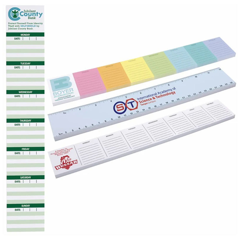 Souvenir White Sticky Note 12" X 2" Pad, 25 sheet