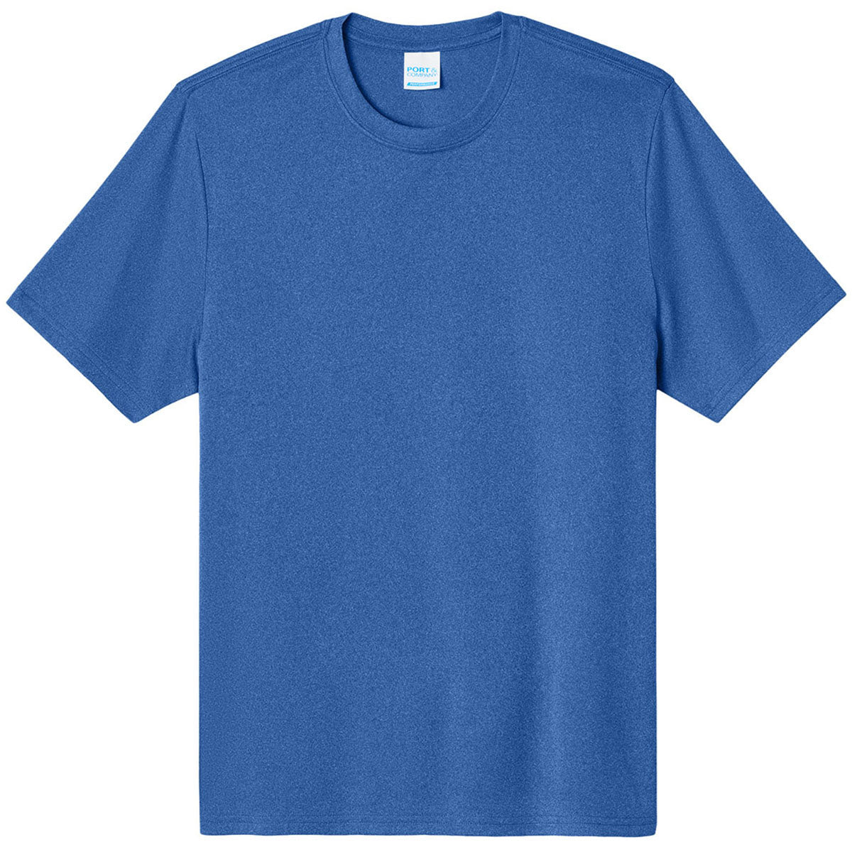 Port & Company Men's True Royal Heather Heather Performance Tee