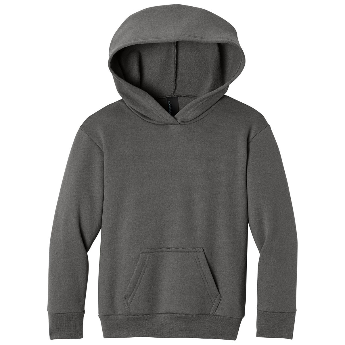 Port & Co. Youth Charcoal Easy Fleece Pullover Hooded Sweatshirt
