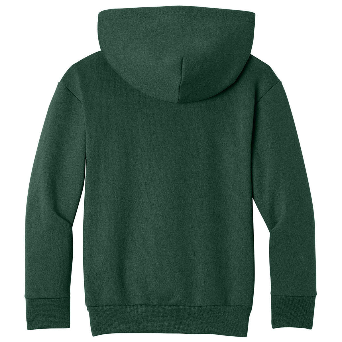Port & Co. Youth Dark Green Easy Fleece Pullover Hooded Sweatshirt