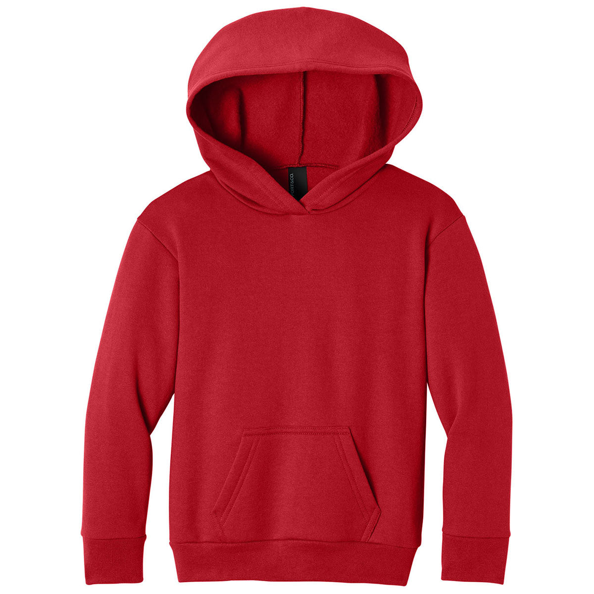 Port & Co. Youth Red Easy Fleece Pullover Hooded Sweatshirt