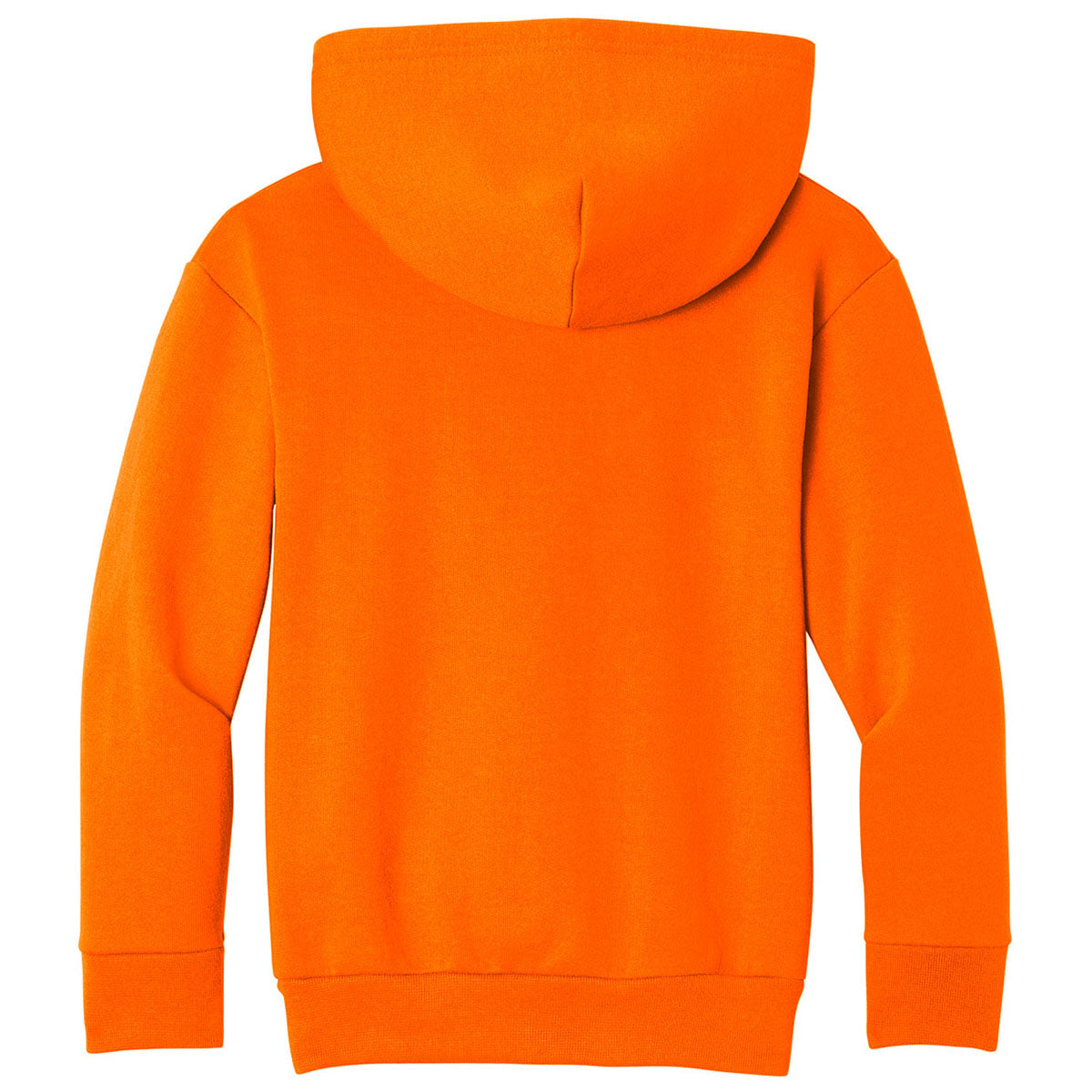Port & Co. Youth Safety Orange Easy Fleece Pullover Hooded Sweatshirt