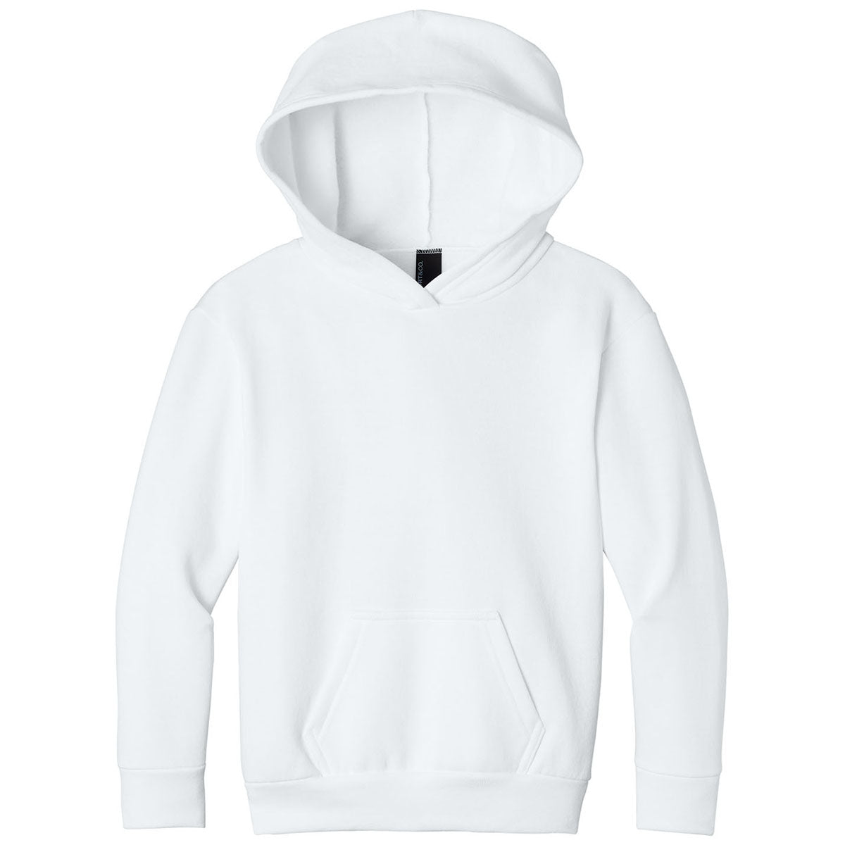 Port & Co. Youth White Easy Fleece Pullover Hooded Sweatshirt