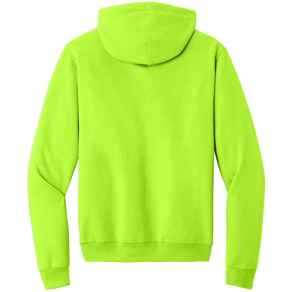 Port & Company Men's Neon Yellow Core Fleece Pullover Hooded Sweatshirt