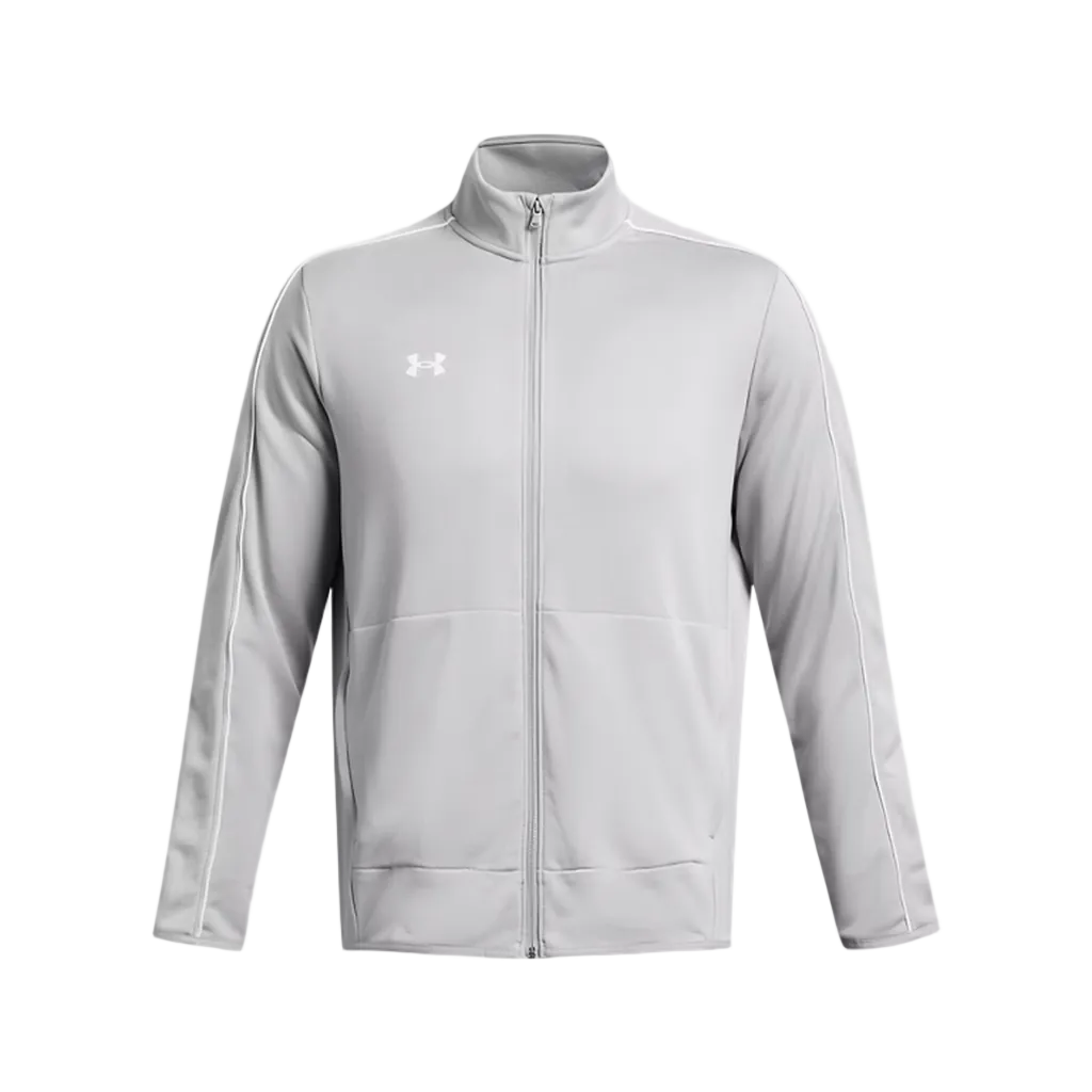 Under Armour Men's Mod Gray/White UA Command Full Zip Warm Up