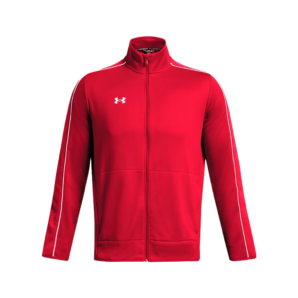 Under Armour Men's Red/White UA Command Full Zip Warm Up