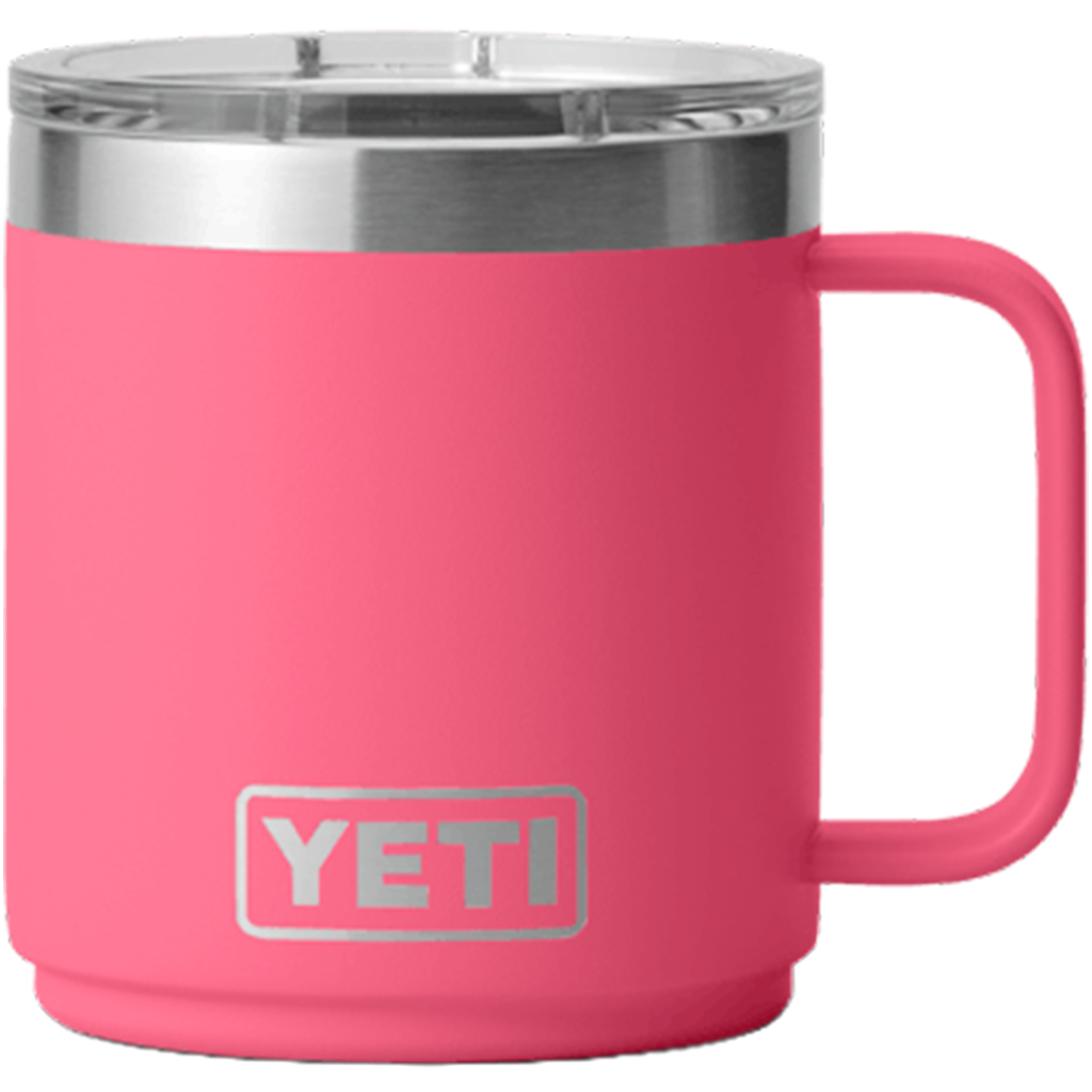 YETI Tropical Pink Rambler 10 oz Stackable Mug with Durasip Ceramic Lining