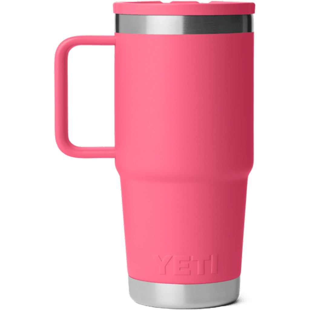YETI Tropical Pink Rambler 20 oz Travel Straw Mug with Color-Matched Straw Lid