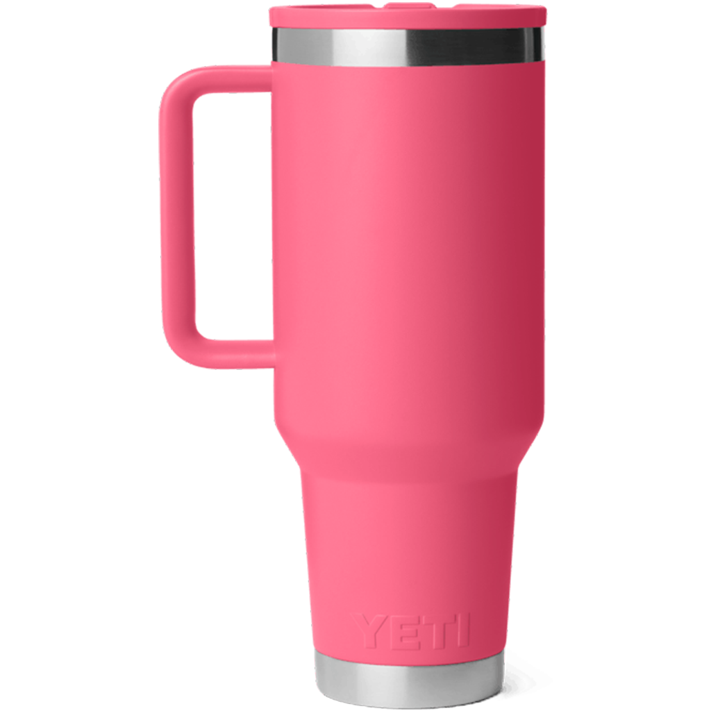 YETI Tropical Pink Rambler 40 oz Travel Straw Mug with Color-Matched Straw Lid