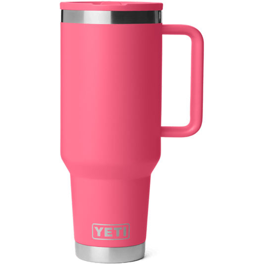 YETI Tropical Pink Rambler 40 oz Travel Straw Mug with Color-Matched Straw Lid