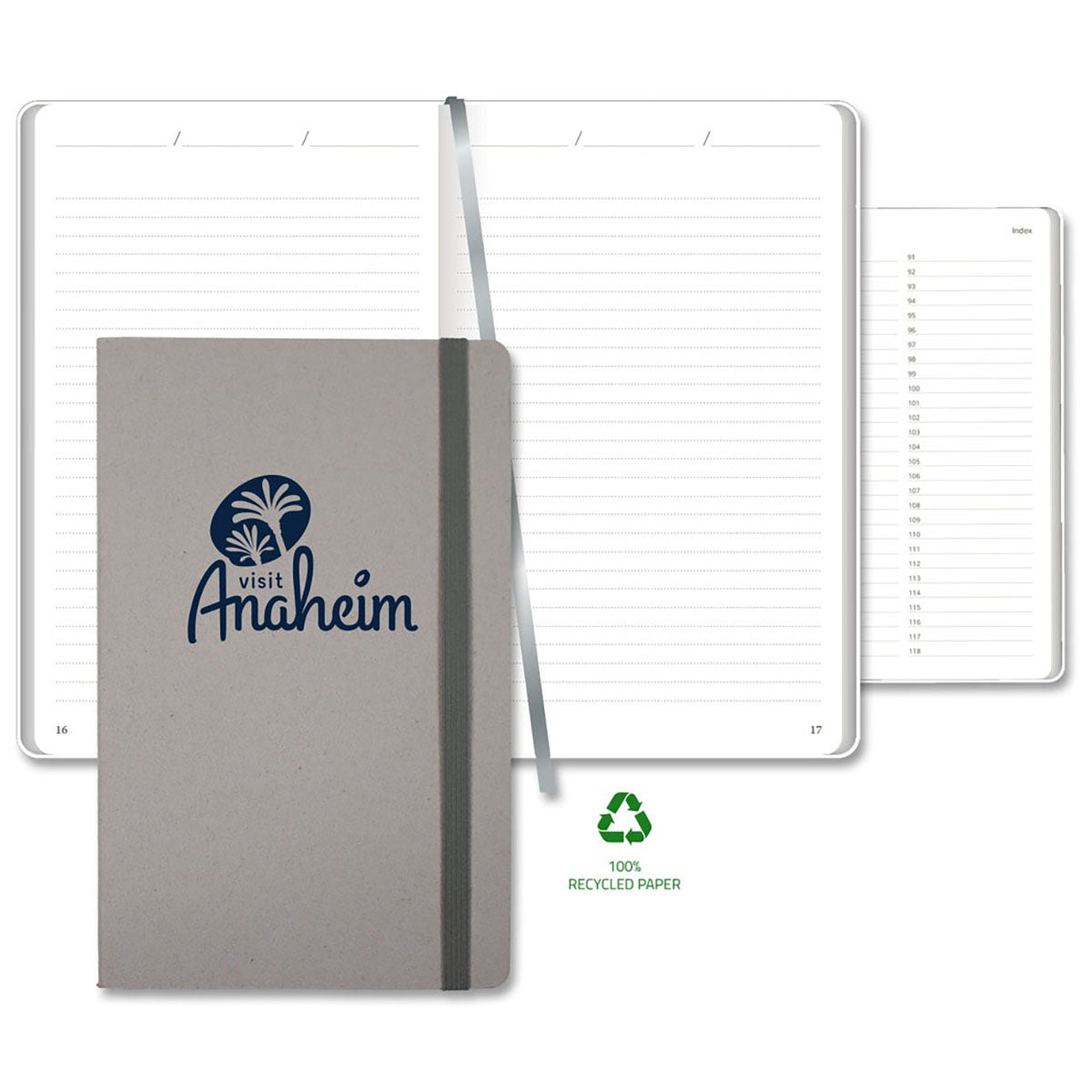 Castelli Smoke Carapace Medio Lined Recycled White Page Journal