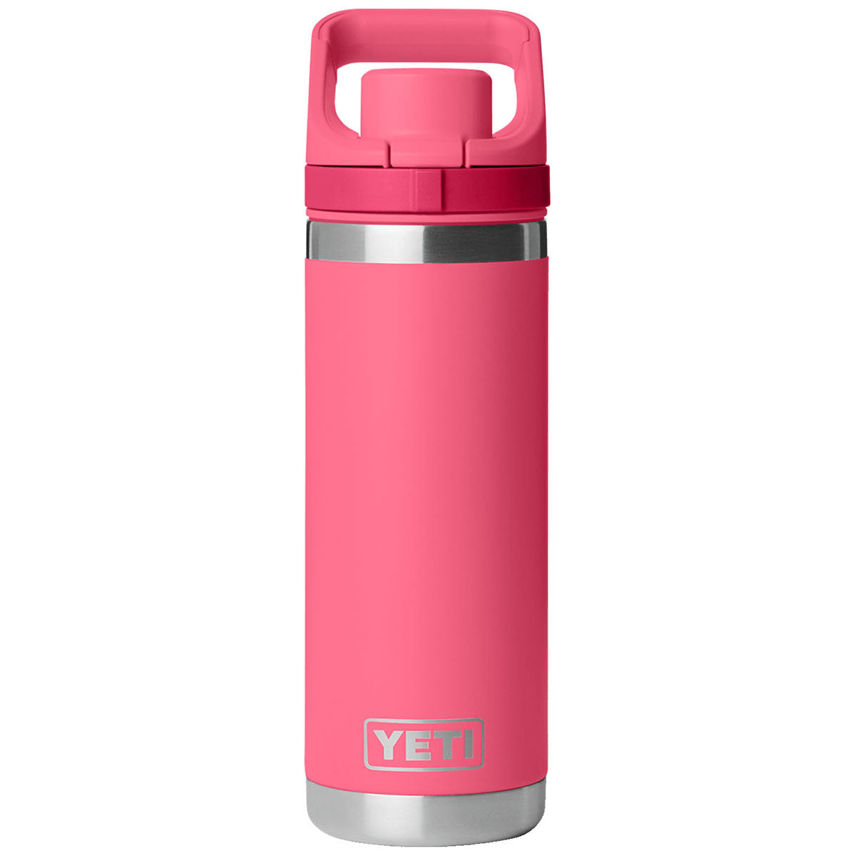YETI Tropical Pink Rambler 18 oz Water Bottle with Color-Matched Flip Chug Cap