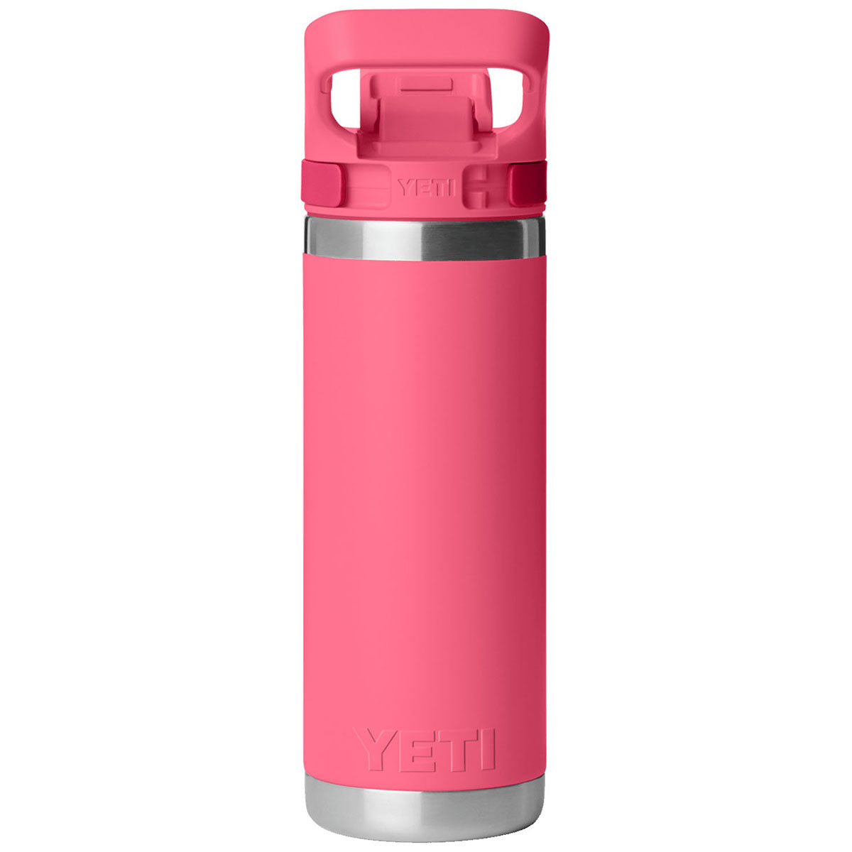 YETI Tropical Pink Rambler 18 oz Water Bottle with Color-Matched Flip Chug Cap