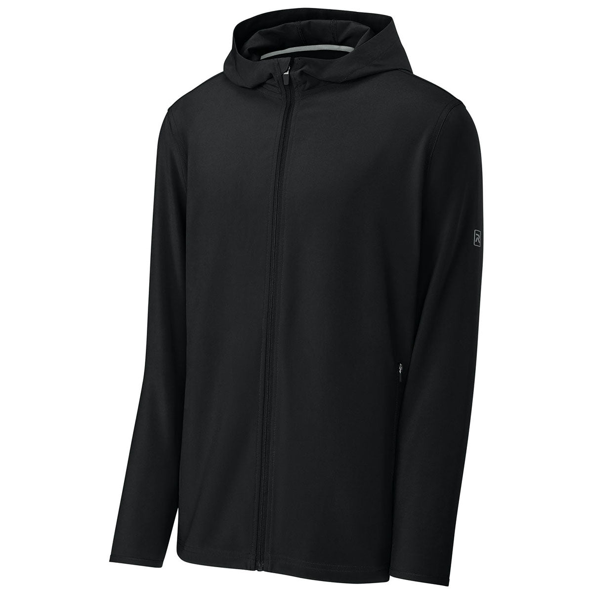 Richardson Men's Black Barrage Hooded Wind Jacket