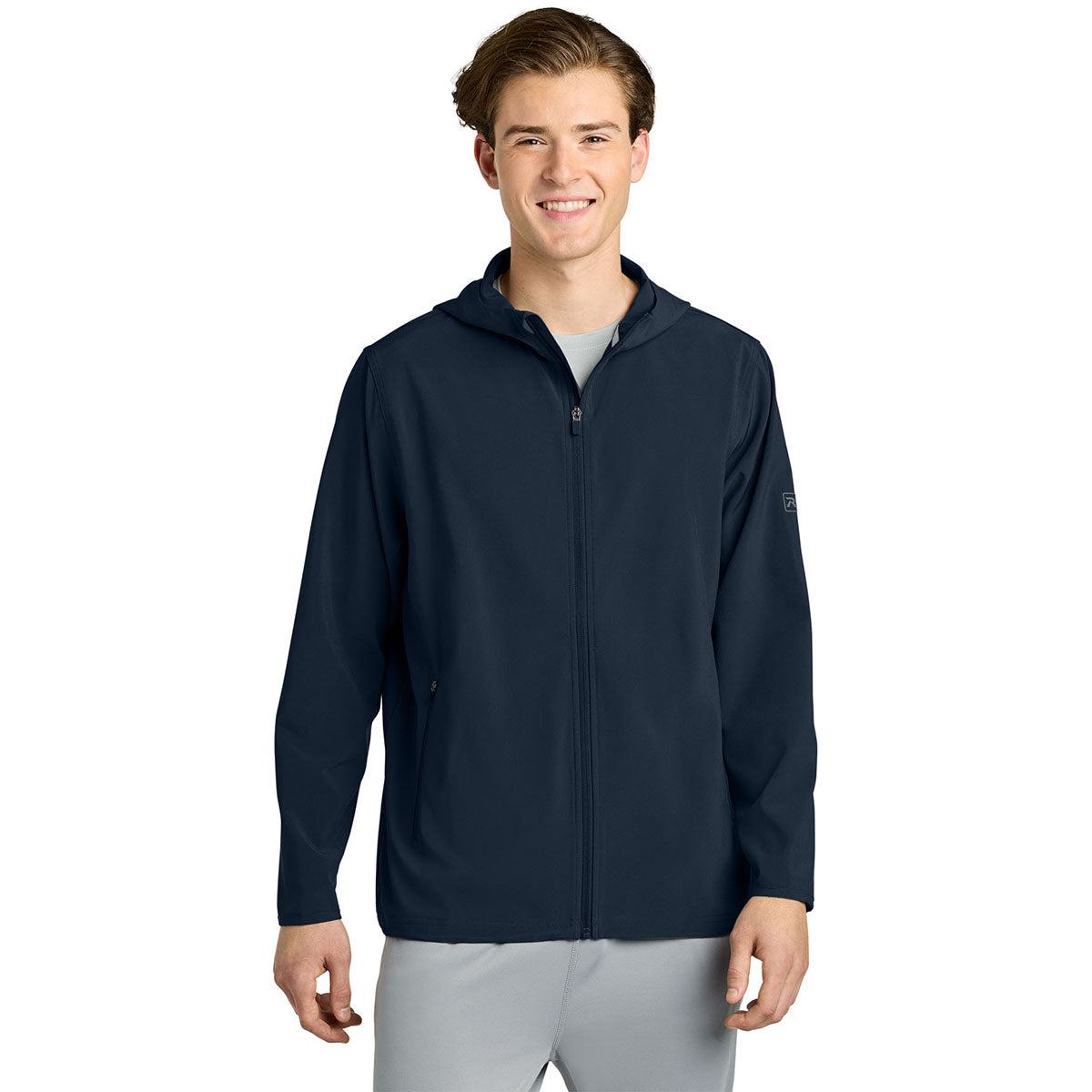 Richardson Men's Navy Barrage Hooded Wind Jacket