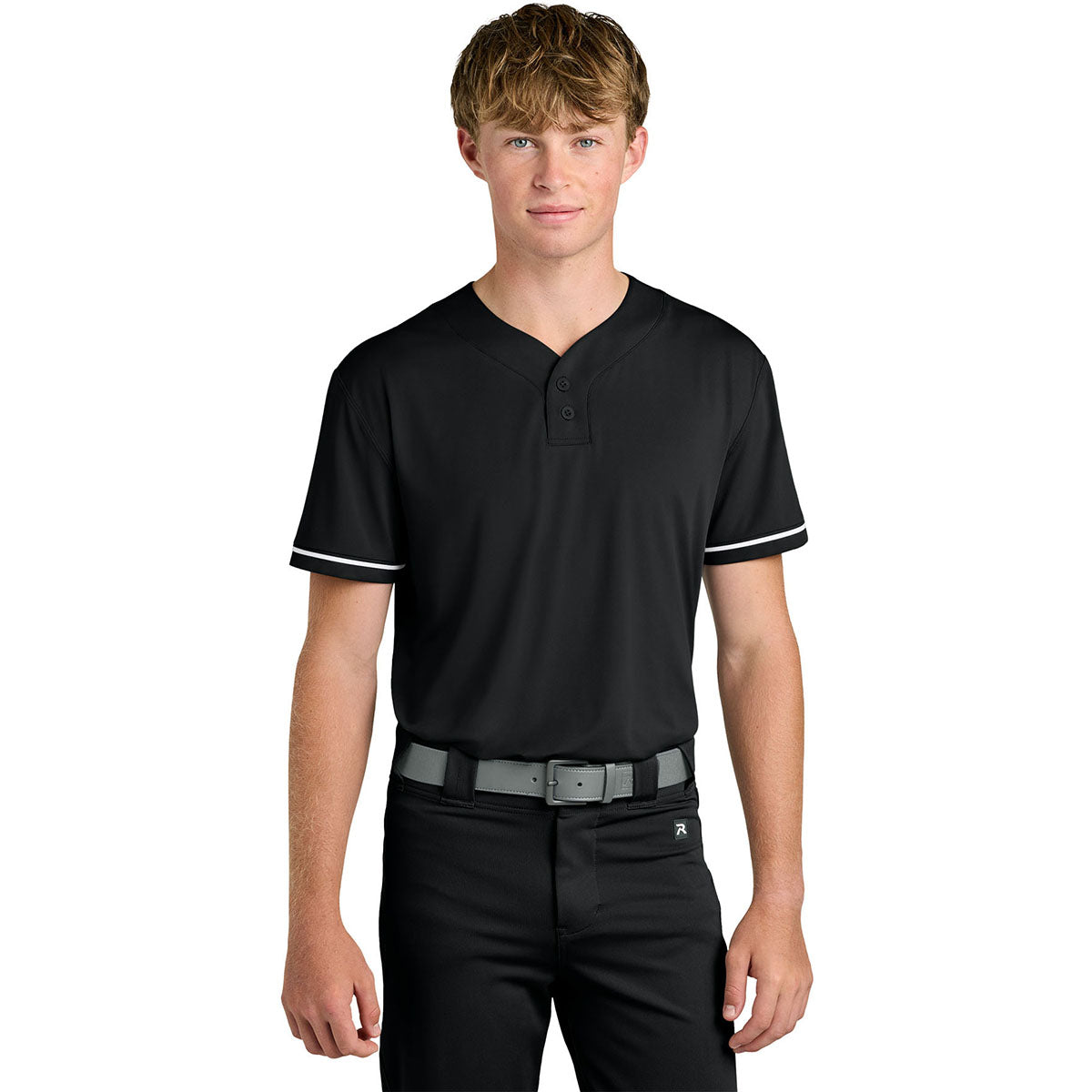 Richardson Men's Black Select 2-Button Baseball Jersey