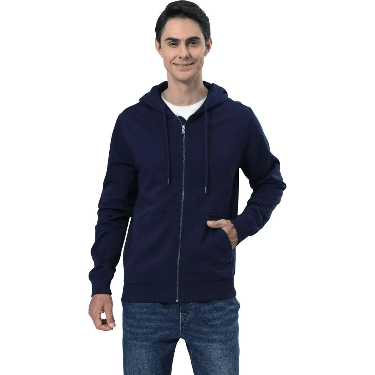 Levelwear Men's Navy Podium Full Zip