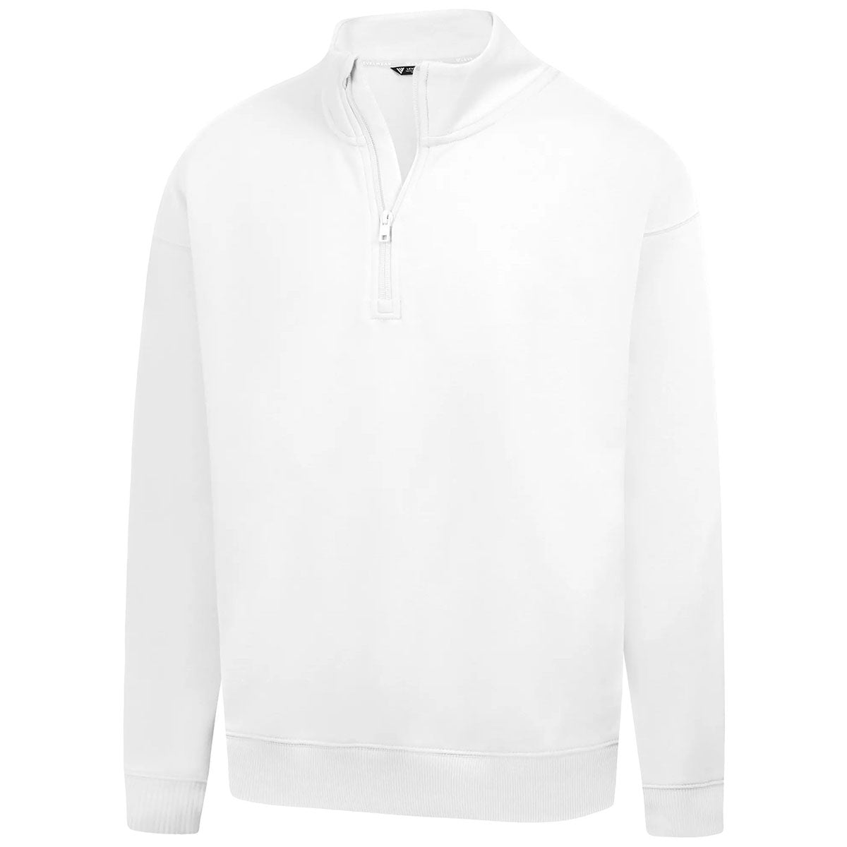 Levelwear White Murray Mockneck Pullover