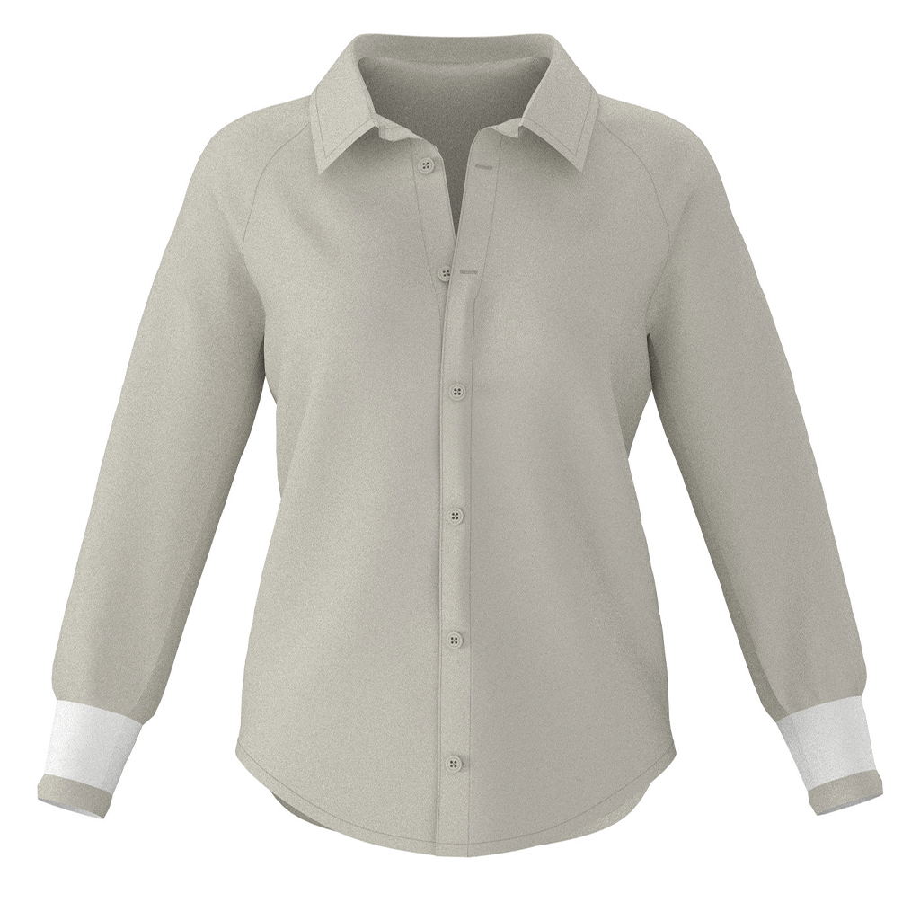 A. PUTNAM Women's Silver Birch Raglan Button Up