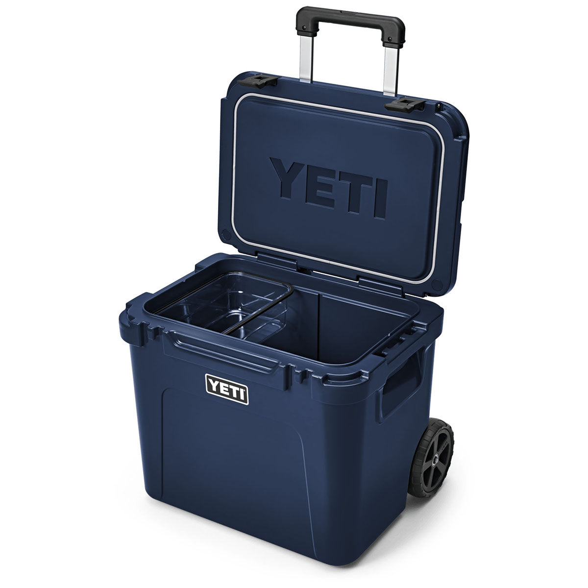YETI Navy Roadie 60 Wheeled Cooler