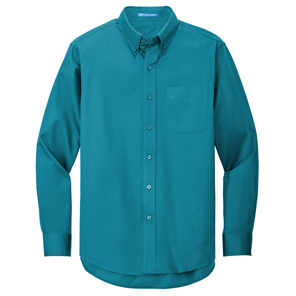 Port Authority Men's Teal Green L/S Easy Care Shirt