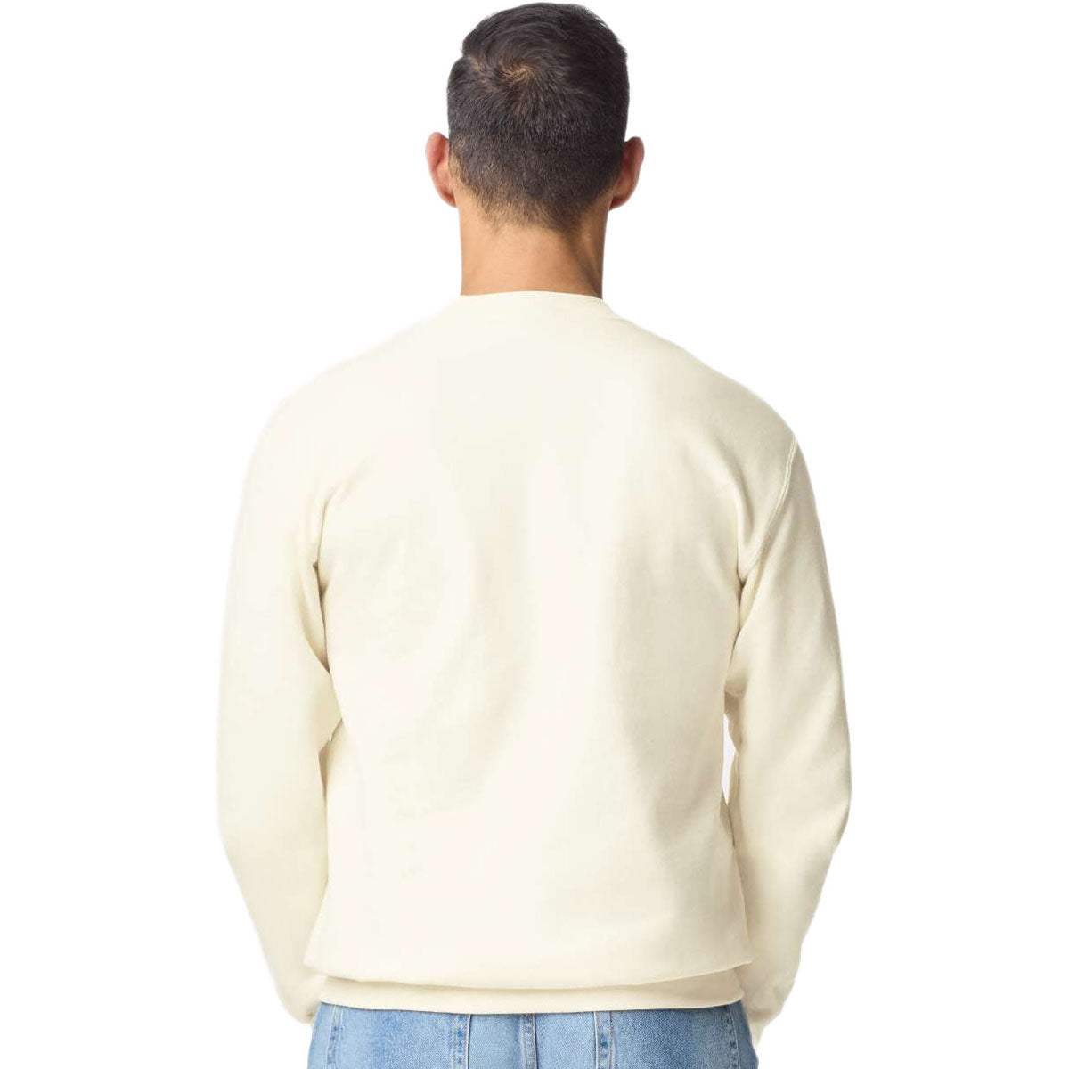 Gildan Unisex Off White Midweight 1/4 Zip Sweatshirt