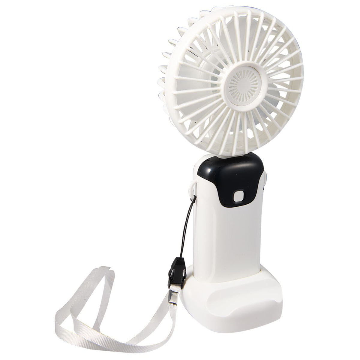 Bullet White Rechargeable Personal LED Fan