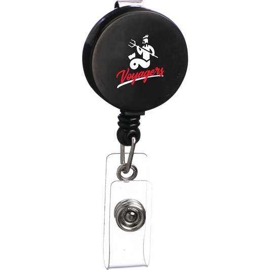 Bullet Black Round Badge Holder