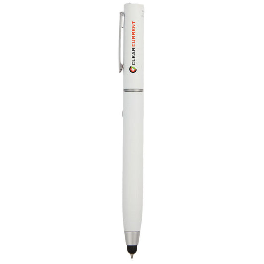 Bullet White 3-in-1 Tech Cleaning Stylus Gel Pen