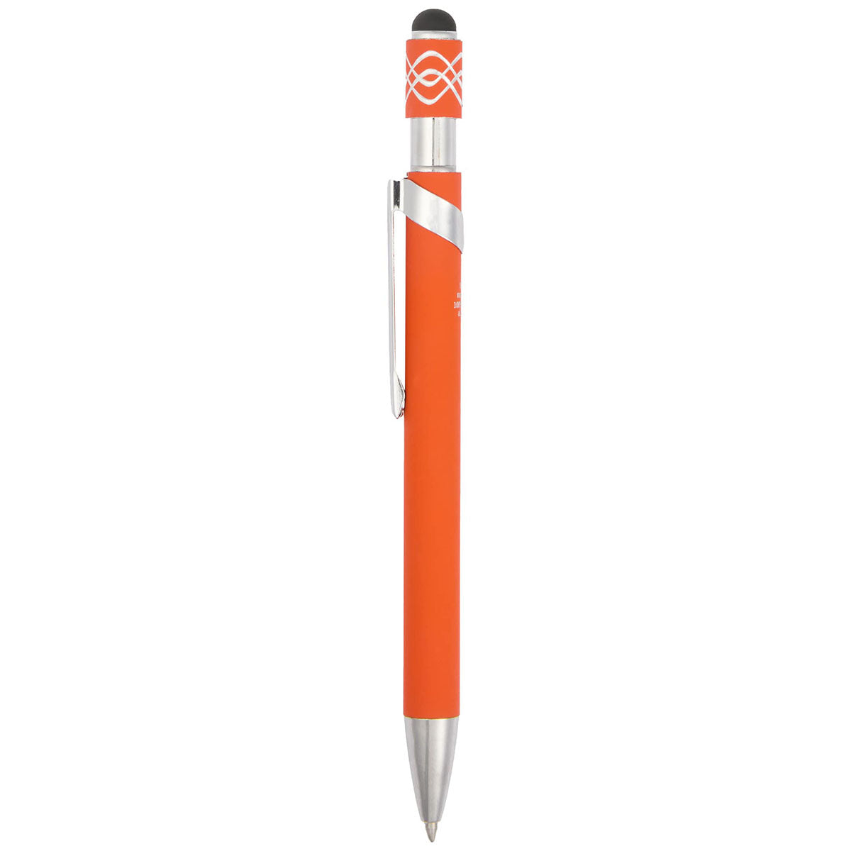 Bullet Orange Simple Fidget Recycled Stylus Gel Pen