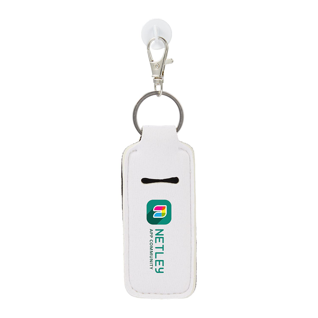 Bullet White Chapstick Holder Bottle Charm