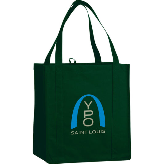 Bullet Hunter Green Little Juno Non-Woven Grocery Tote
