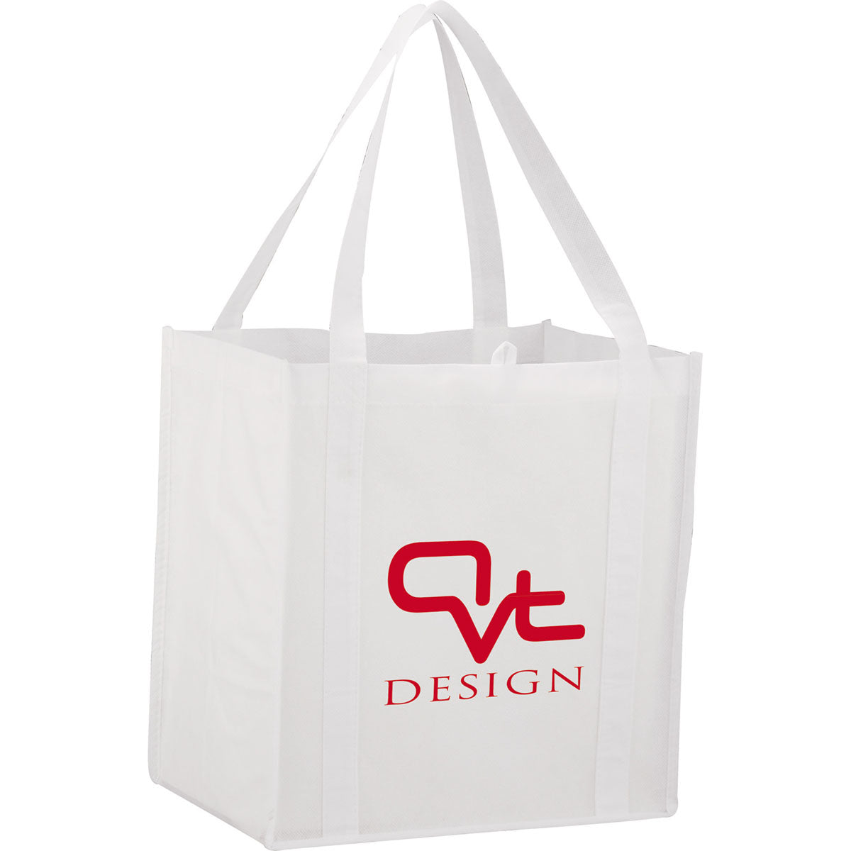 Bullet White Little Juno Non-Woven Grocery Tote