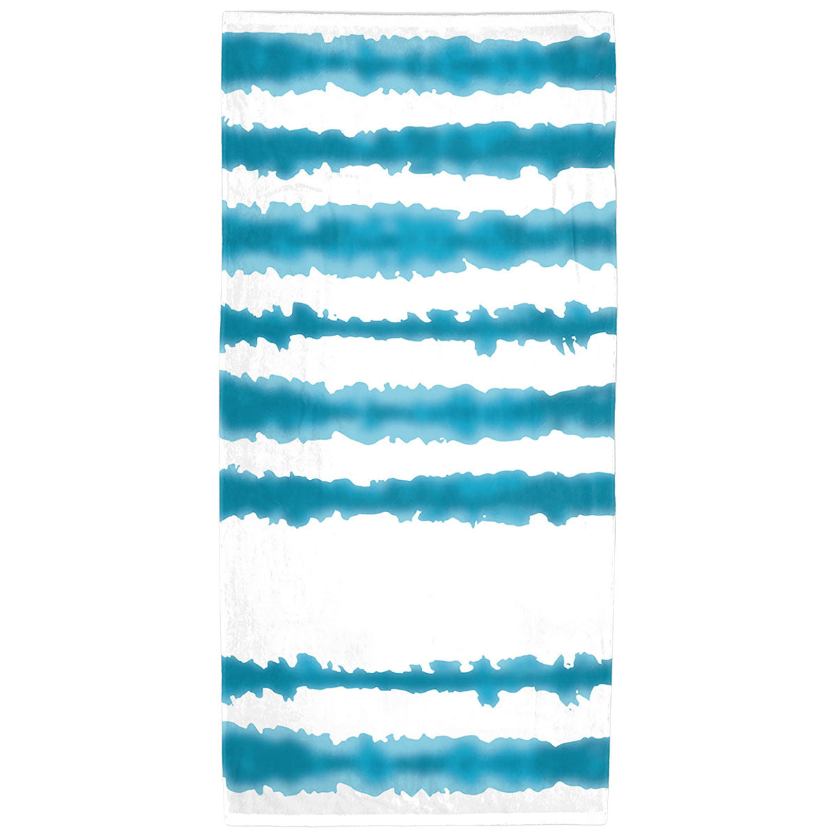 Towel Specialties Turquoise Good Vibes Cabana Stripe Beach Towel Sm