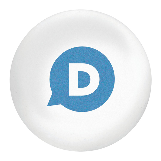 Bullet White Round Stress Reliever