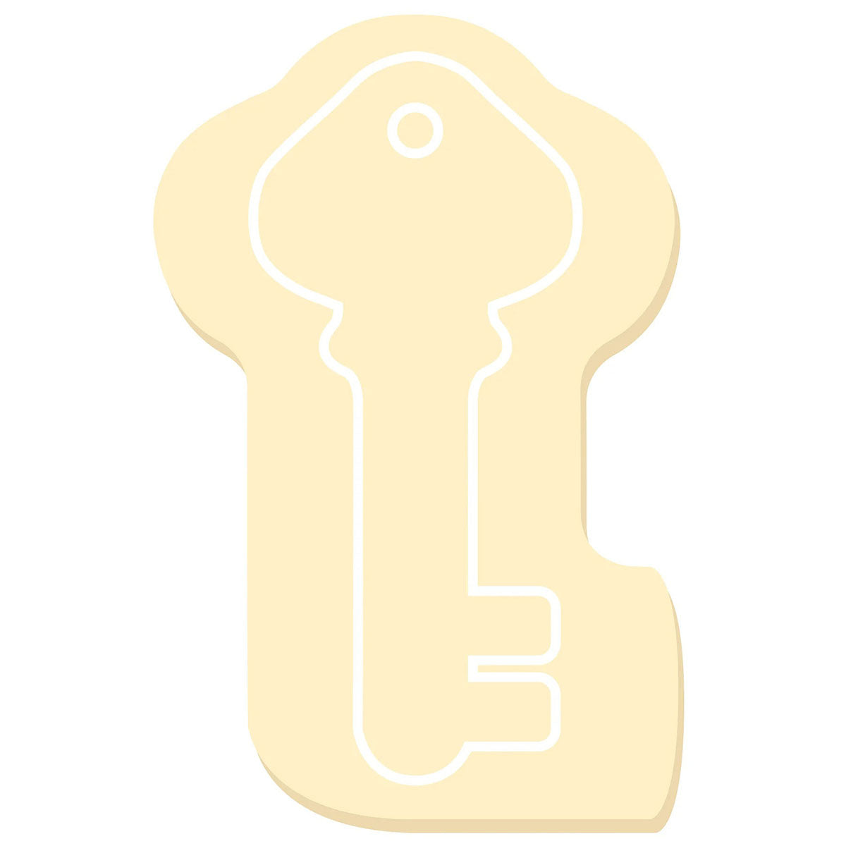Souvenir White Sticky Note 4" x 6" Die Cut Pad, 50 sheet