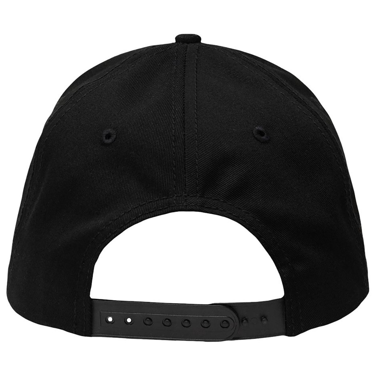 Sportsman Black Lo-Pro Solid Back Traditional Trucker Cap