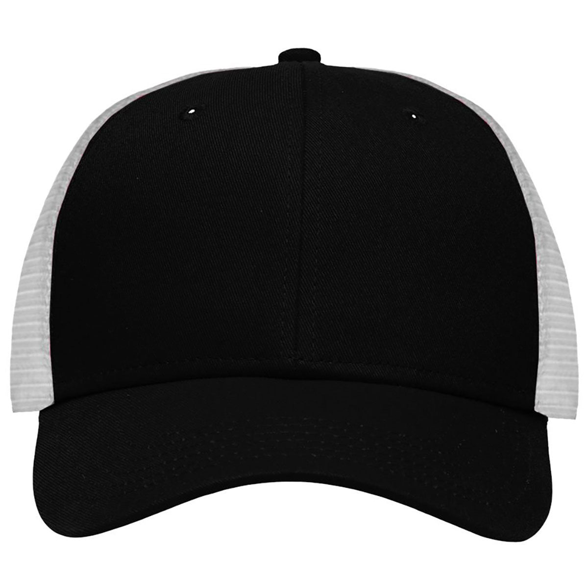 Sportsman Chino Black/White Lo-Pro Mesh Back Trucker Fit Cap