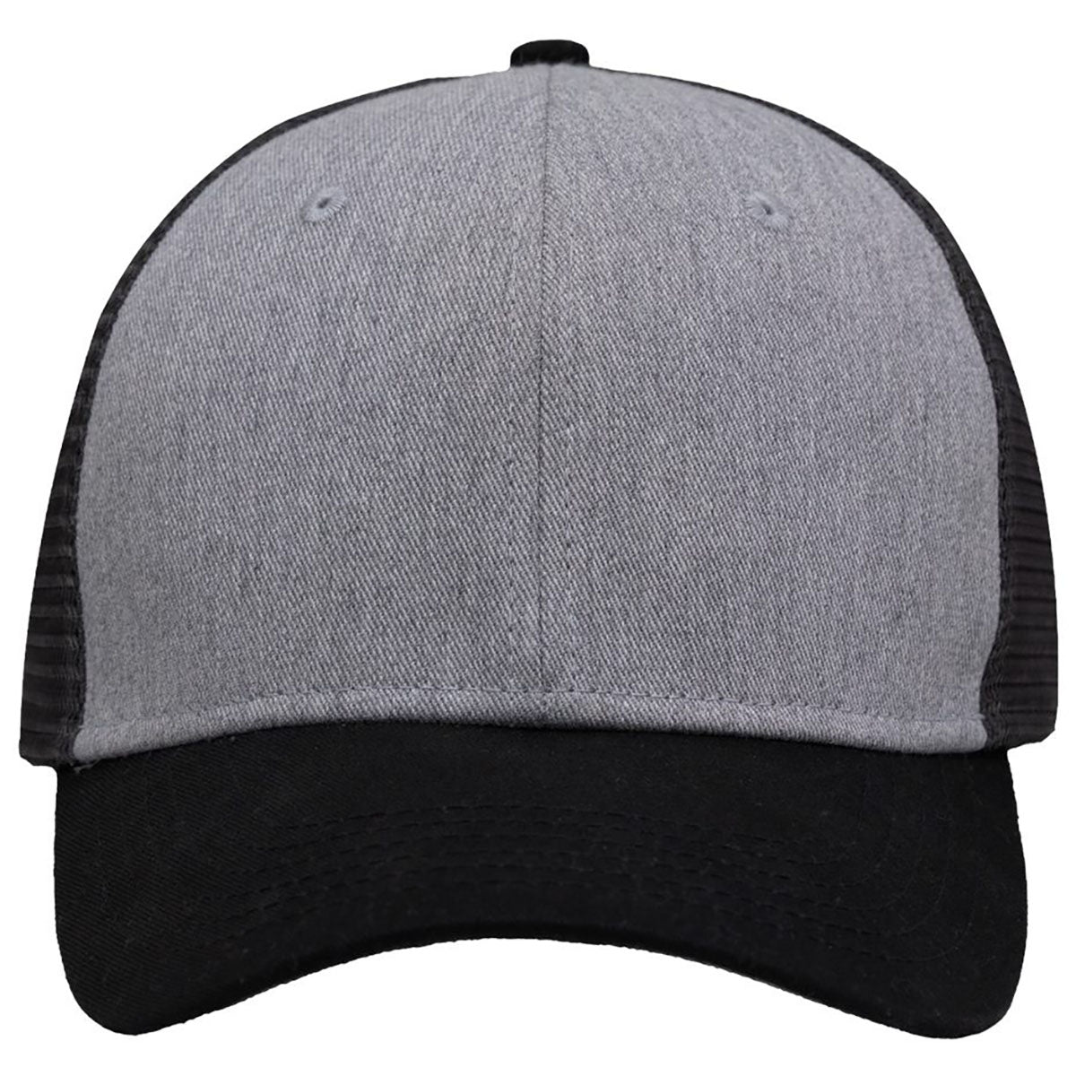 Sportsman Heather Grey/Charcoal/Black Lo-Pro Mesh Back Trucker Fit Cap
