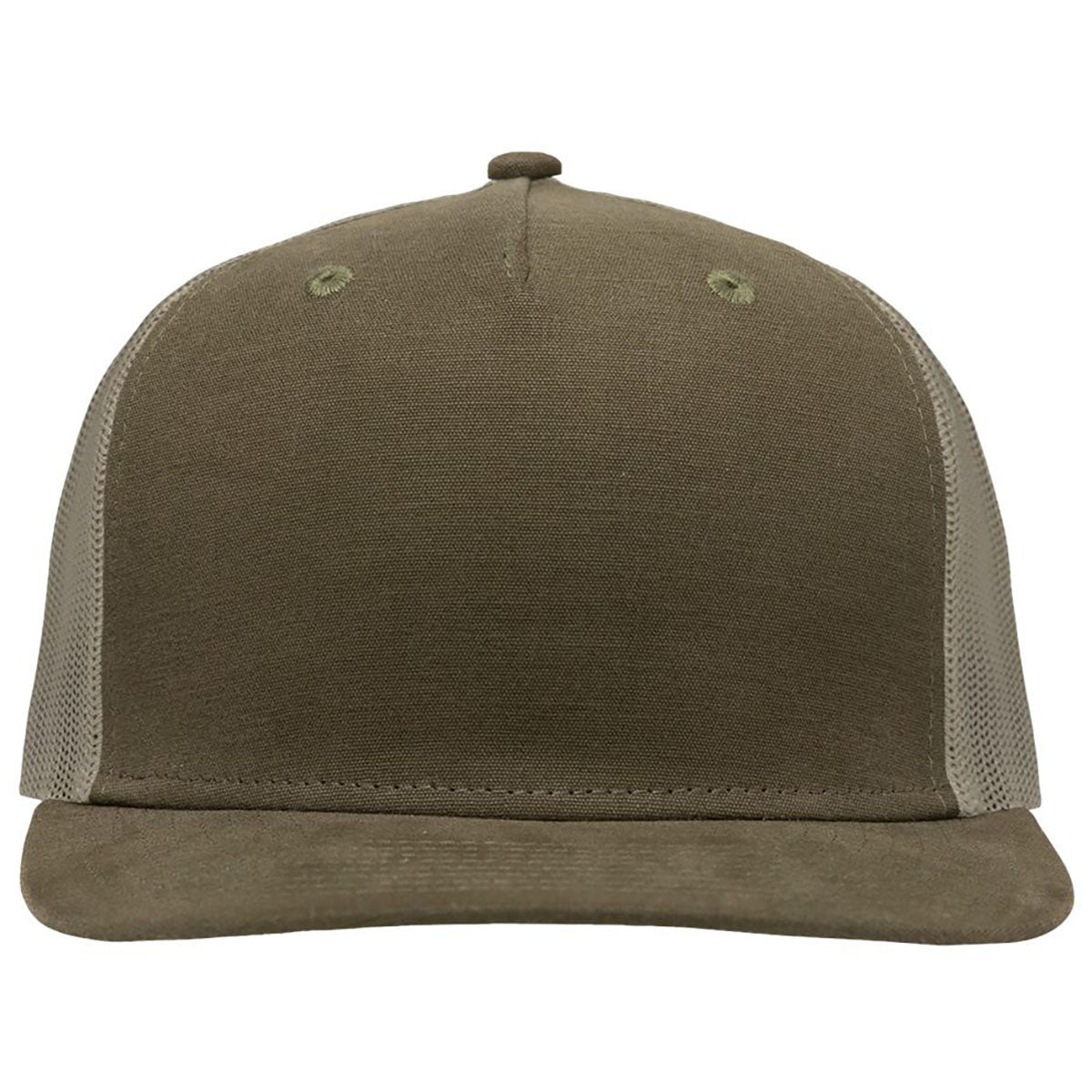 Sportsman Dark Olive Green/Khaki Modern Five-Panel Trucker Fit Cap