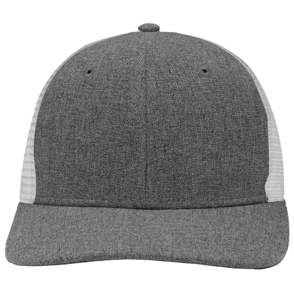 Sportsman Black Heather/White Modern Six-Panel Trucker Fit Cap