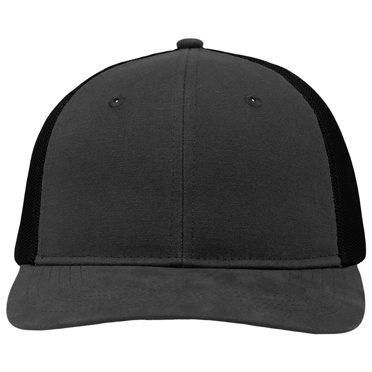 Sportsman Charcoal/Black Modern Six-Panel Trucker Fit Cap