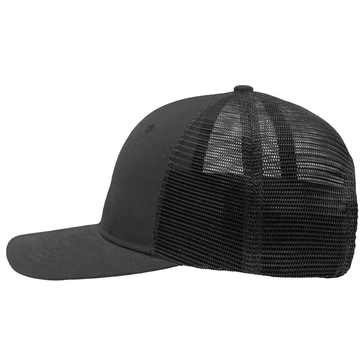 Sportsman Charcoal/Black Modern Six-Panel Trucker Fit Cap