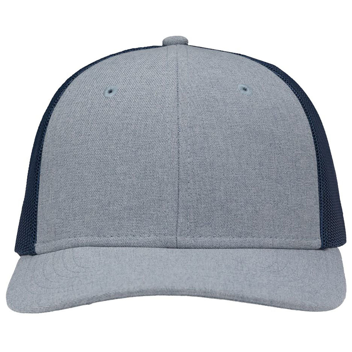 Sportsman Ice Blue Heather/Navy Modern Six-Panel Trucker Fit Cap
